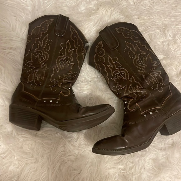 Roper Emma (Brown) - Women's Faux Leather Cowgirl Boots main image 1